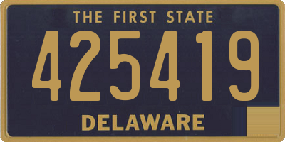 DE license plate 425419