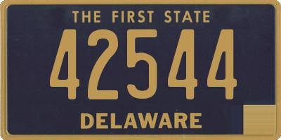 DE license plate 42544