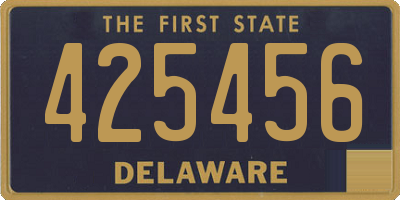 DE license plate 425456