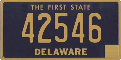 DE license plate 42546
