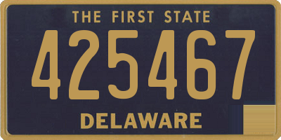 DE license plate 425467