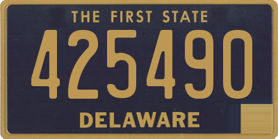 DE license plate 425490