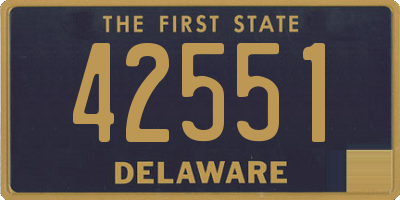 DE license plate 42551