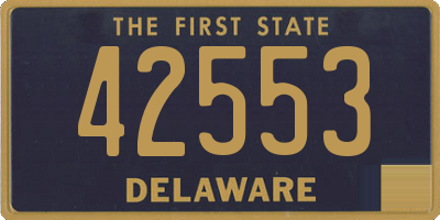 DE license plate 42553