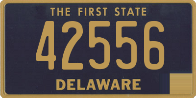 DE license plate 42556