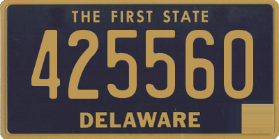 DE license plate 425560