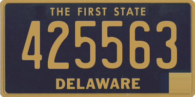 DE license plate 425563