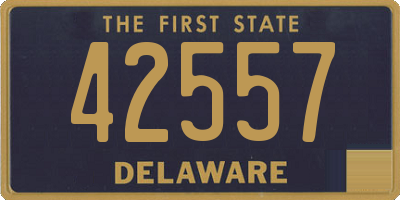 DE license plate 42557