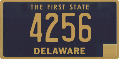 DE license plate 4256
