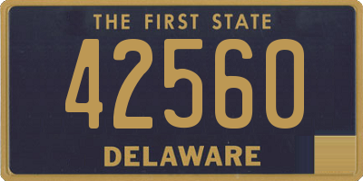 DE license plate 42560