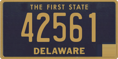 DE license plate 42561