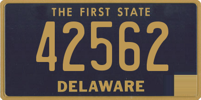 DE license plate 42562