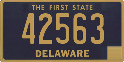 DE license plate 42563