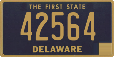 DE license plate 42564