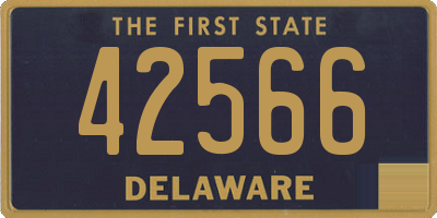 DE license plate 42566