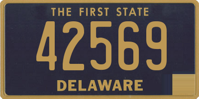 DE license plate 42569