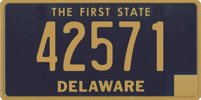 DE license plate 42571