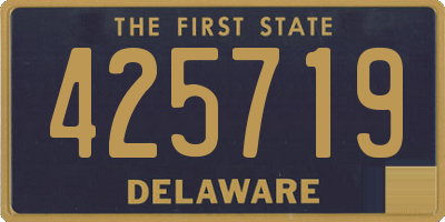 DE license plate 425719