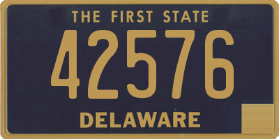 DE license plate 42576