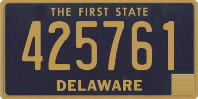 DE license plate 425761