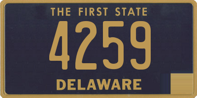 DE license plate 4259