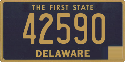 DE license plate 42590