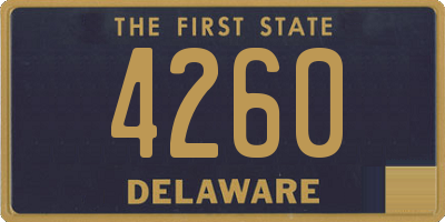 DE license plate 4260