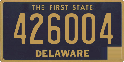 DE license plate 426004