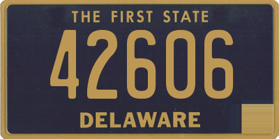 DE license plate 42606