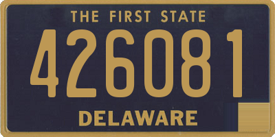 DE license plate 426081