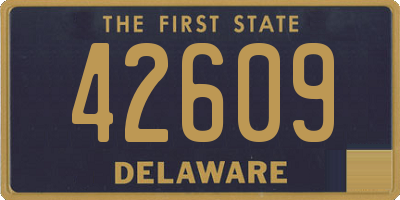 DE license plate 42609