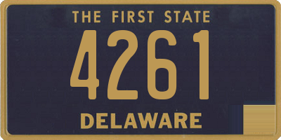 DE license plate 4261