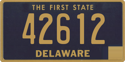 DE license plate 42612
