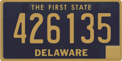 DE license plate 426135