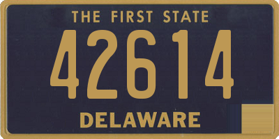DE license plate 42614