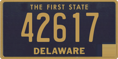 DE license plate 42617