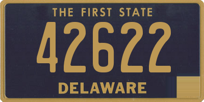 DE license plate 42622