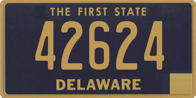 DE license plate 42624