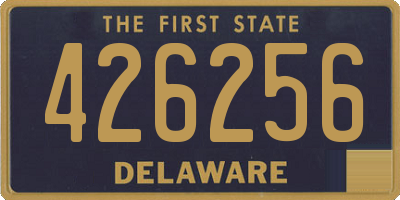 DE license plate 426256