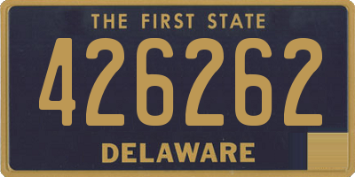 DE license plate 426262