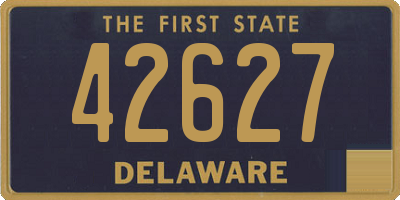 DE license plate 42627