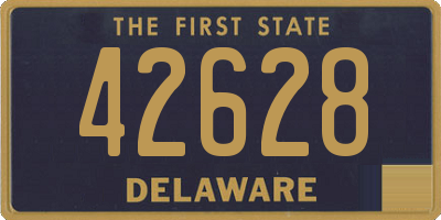 DE license plate 42628