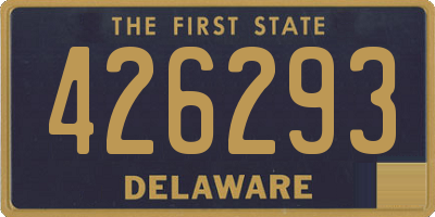 DE license plate 426293