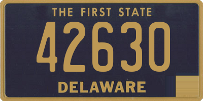 DE license plate 42630