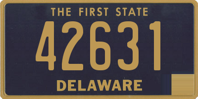 DE license plate 42631