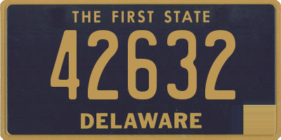 DE license plate 42632