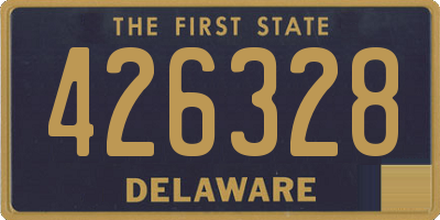 DE license plate 426328