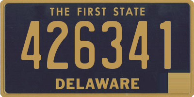 DE license plate 426341