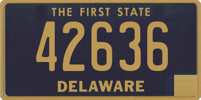 DE license plate 42636