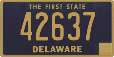 DE license plate 42637